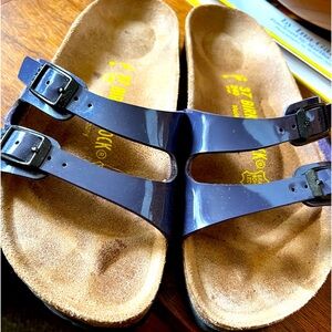 Plum Patent Birkenstocks * Size 6/36